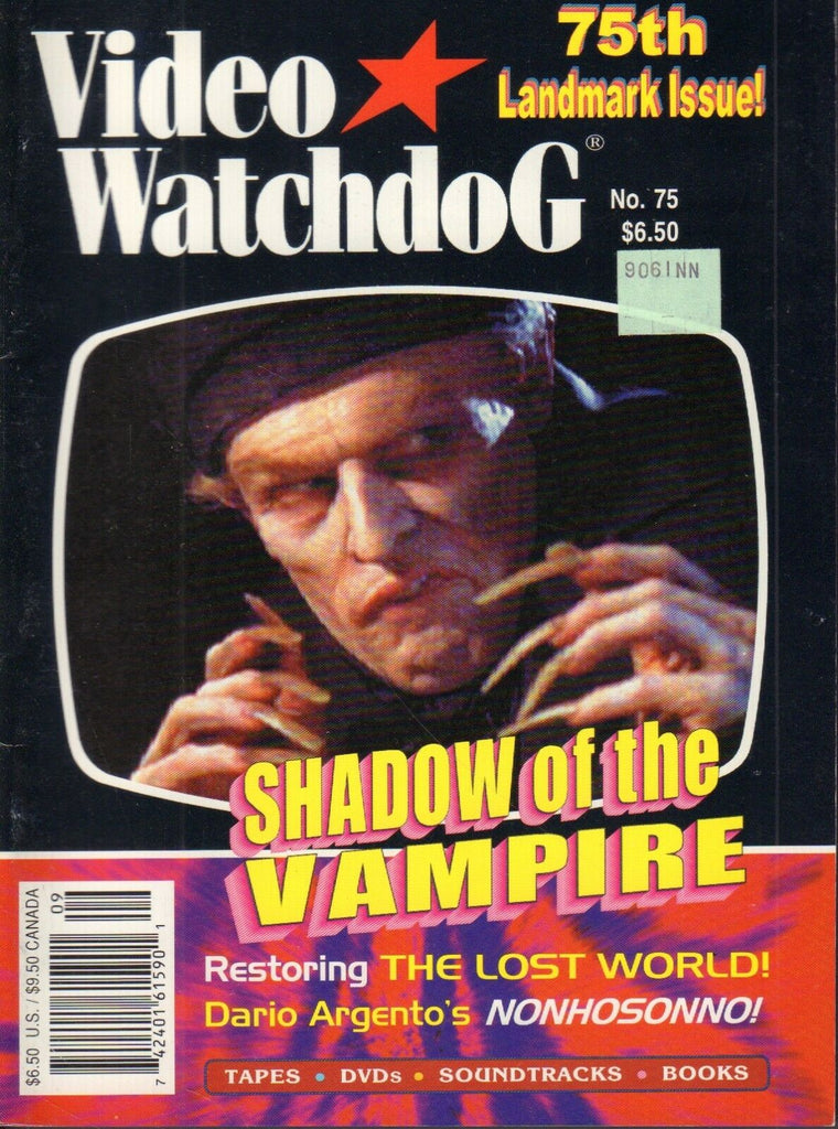 Video Watchdog September 2001 Shadow of The Vampire Dario Argento 021318DBE