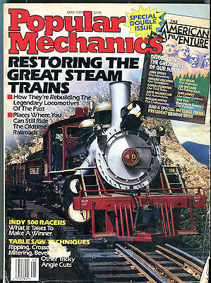 Popular Mechanics Magazine May 1989 The Great Steam Trains VGEX 020816jhe