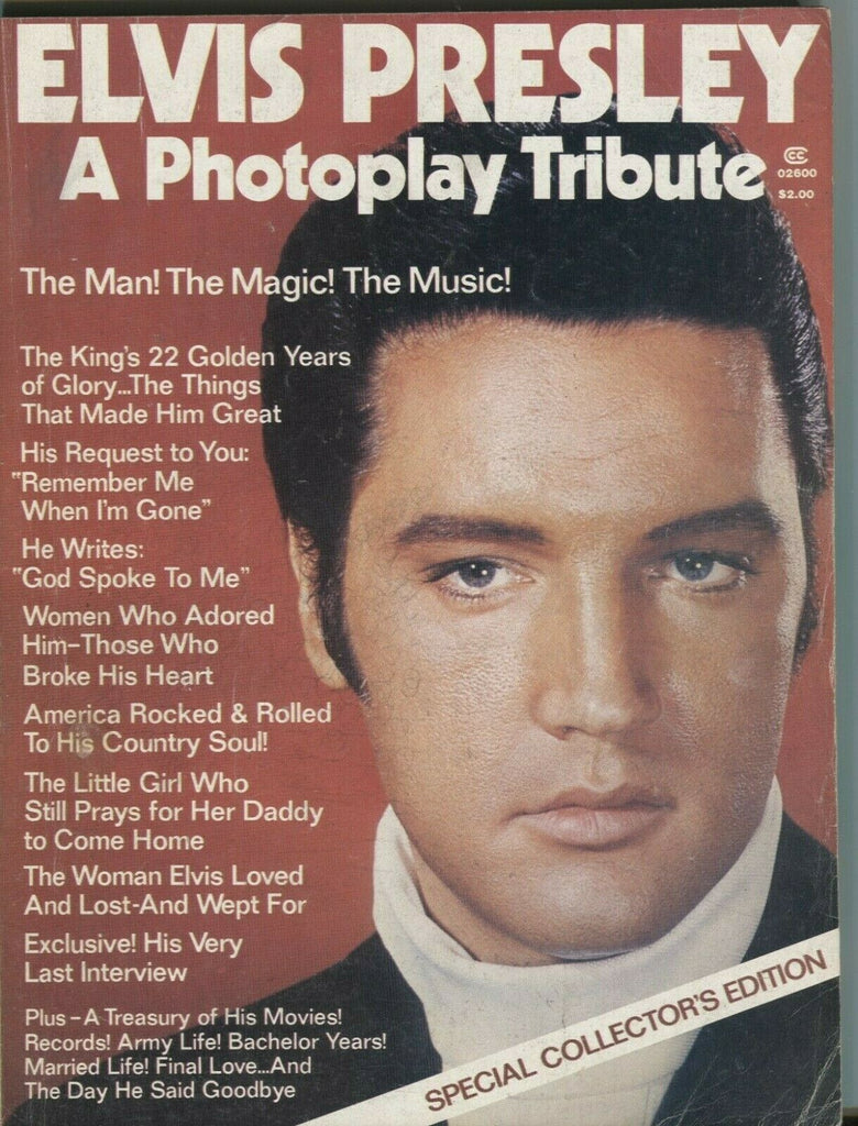 Elvis Presley a Photoplay Tribute 1977 Special Collectors Edition 102819DBE