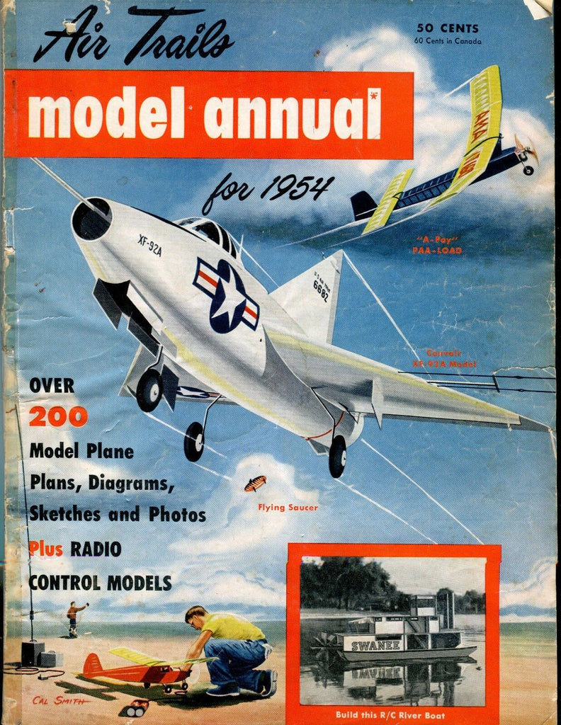 Air Trails Model Annual Magazine 1954 Corvair Radio Control GD 041417nonjhe