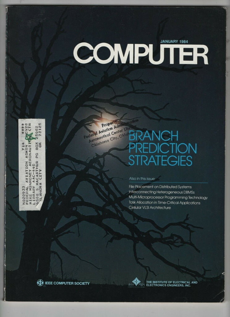 IEEE Computer FAA Mag Branch Prediction Strategies January 1984 040520nonrh