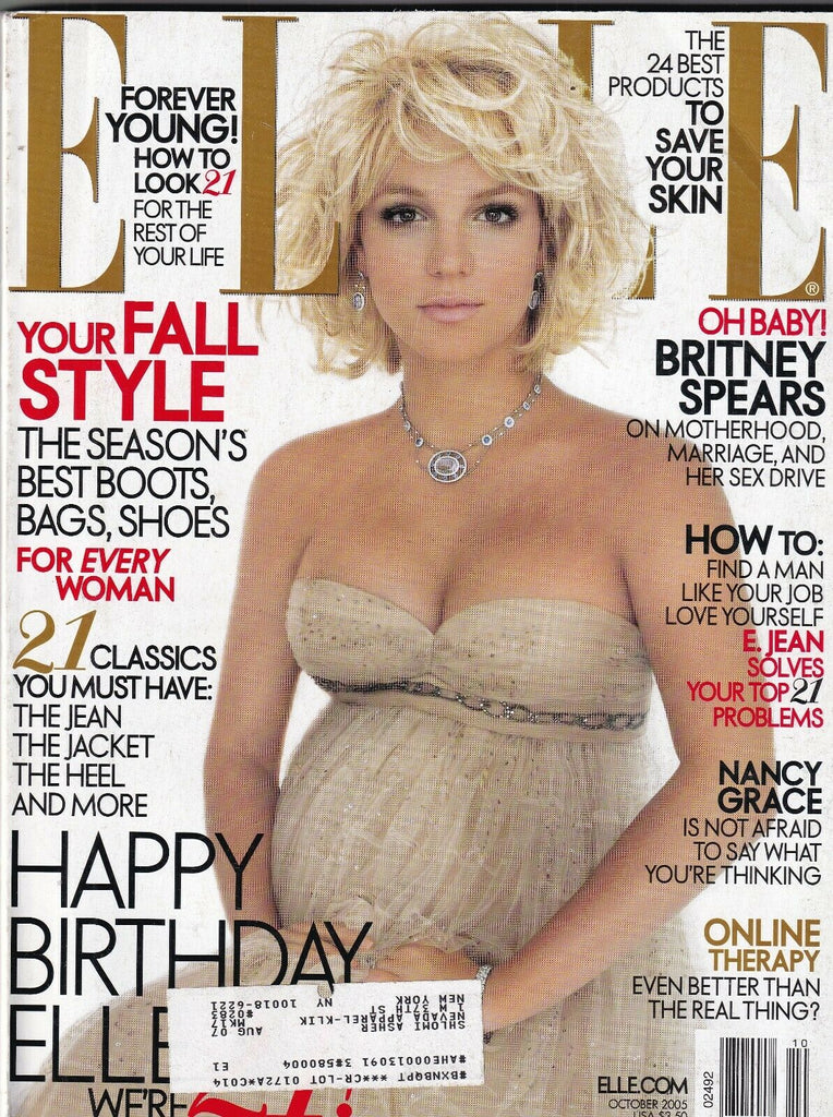 Elle Mag Britney Spears Fall Style October 2005 445 Pages 101119nonr