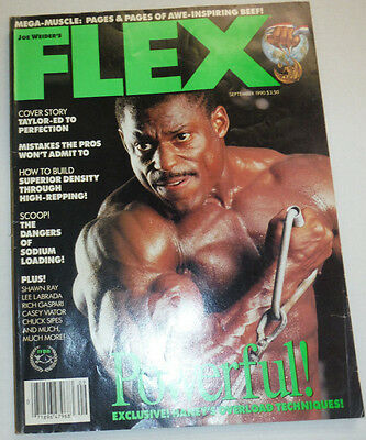Flex Magazine Vince Taylor & Lee Haney September 1990 121214R