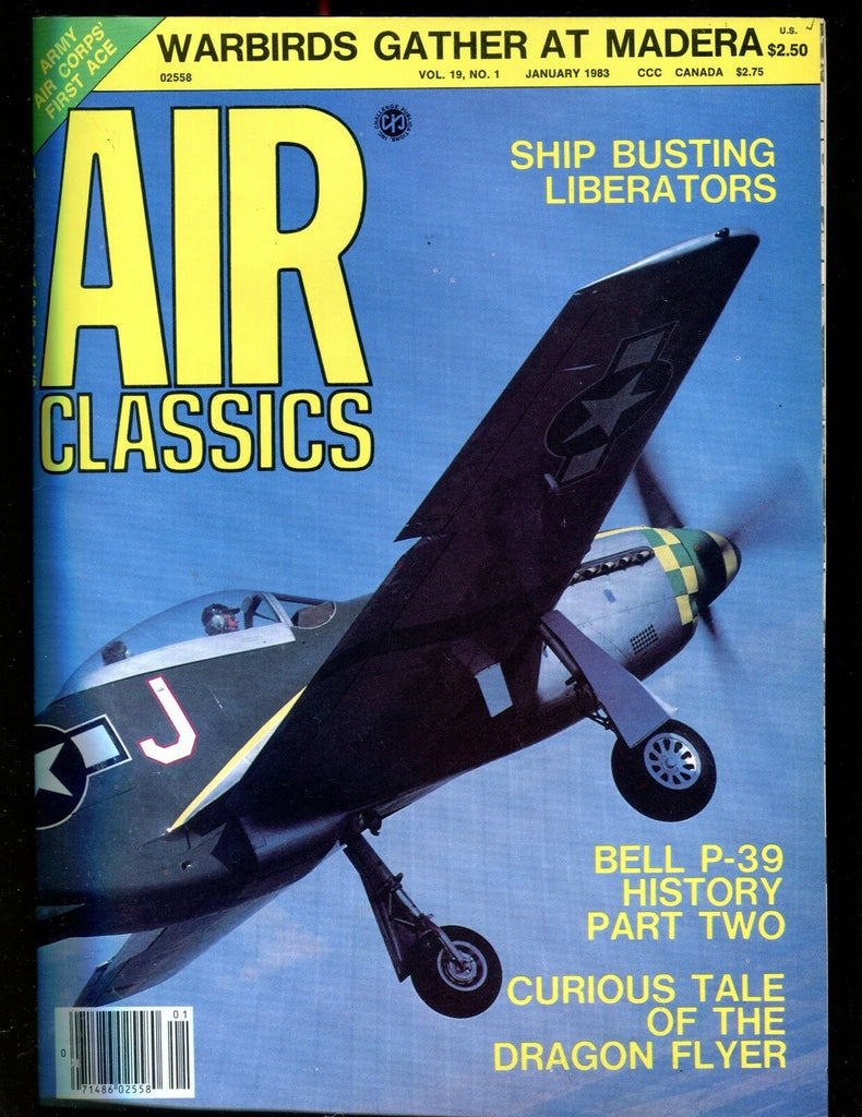 Air Classics Magazine January 1983 Bell P-39 EX No ML 010217jhe