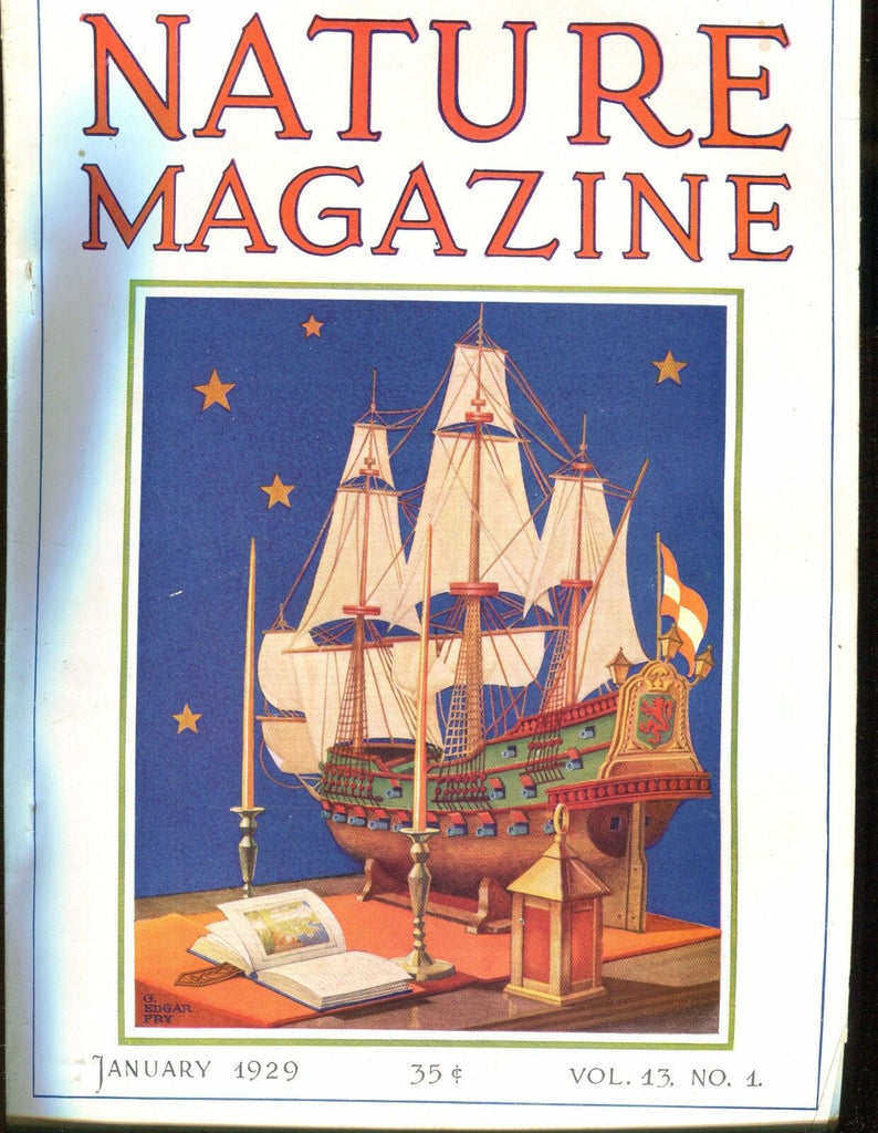 Nature Magazine January 1929 Ship VG No ML 020617jhe