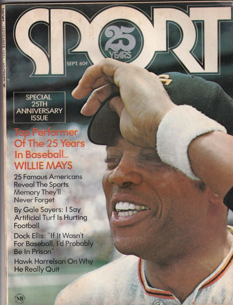 Sport Magazine Willie Mays Gale Sayers Dock Ellis September 1971 071719nonr