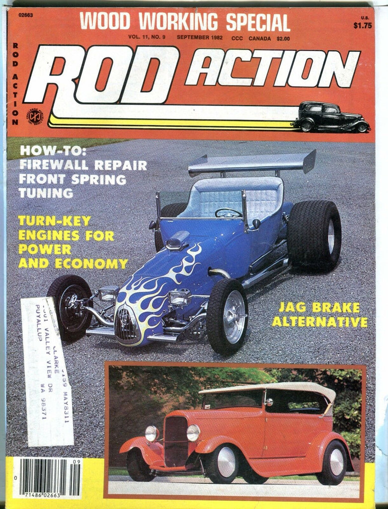Rod Action Magazine September 1982 Wood Working EX w/ML 031317nonjhe