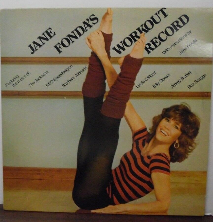 Jane Fonda's Workout Record vinyl AL38055 2-record set 080518LLE