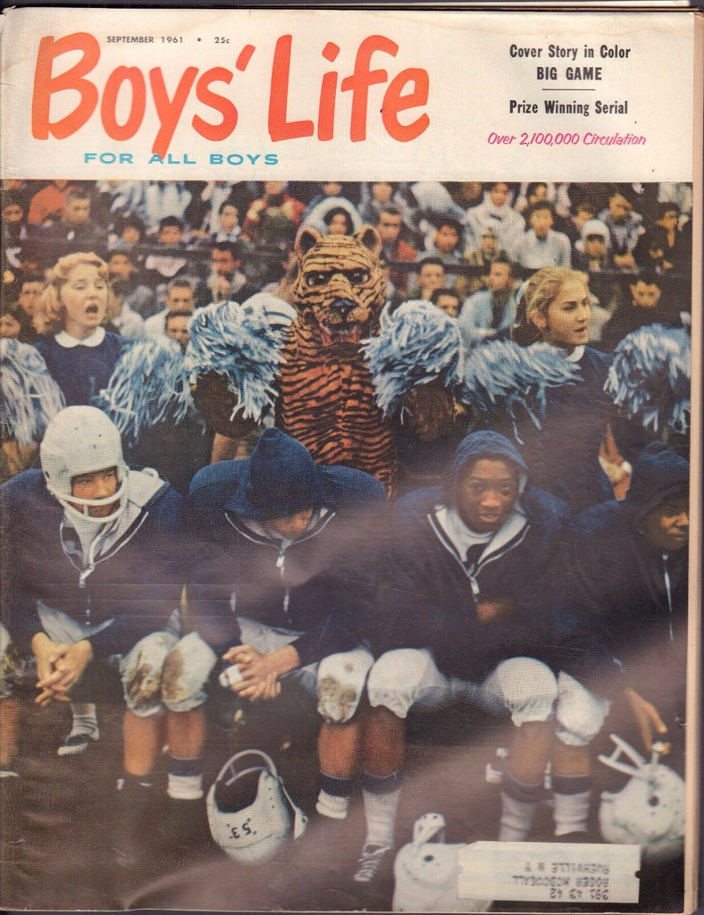 Boy's Life September 1961 BIG GAME w/ML 011717DBE