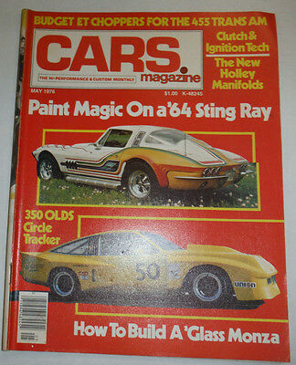 Cars Magazine Paint Magic On A '64 Sting Ray May 1976 NO ML 030315r