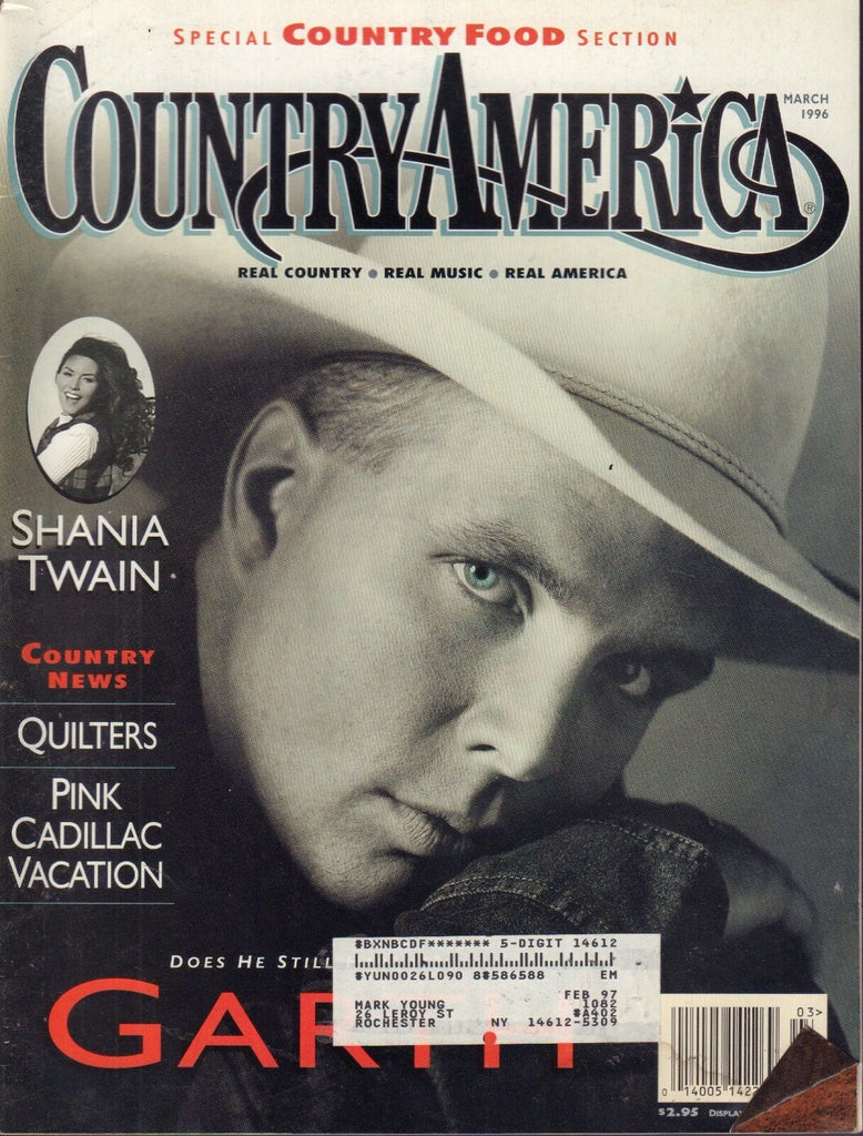 Country America March 1996 Garth Brookes, Shania Twain w/ML 030717nonDBE2