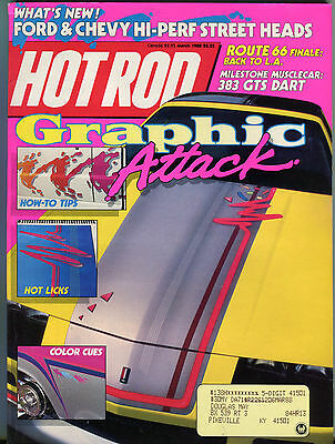 Hot Rod Magazine March 1988 Graphic Attack EX 022316jhe