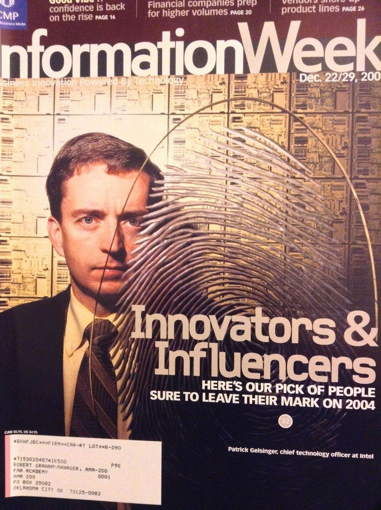Information Week Magazine Innovator Patrick Gelsinger December 2003 051018nonrh