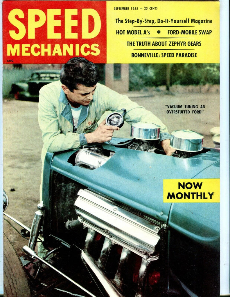 Speed Mechanics Magazine September 1955 Zephyr Gears EX No ML 052117nonjhe