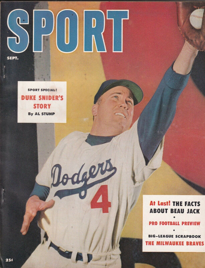 Sport Magazine Duke Snider Beau Jack September 1955 NO ML 073119nonr