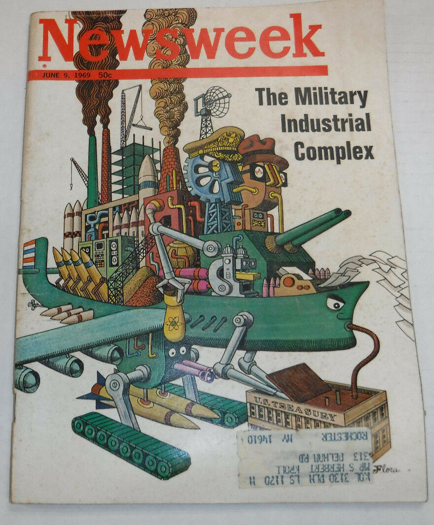 Newsweek Magazine The Military Industrial Complex June 1969 VINTAGE 093016R