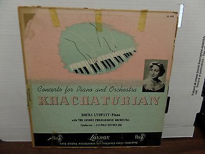 Concerto For Piano and Orchestra Khachaturian London LL-692 33rpm 080316DBE