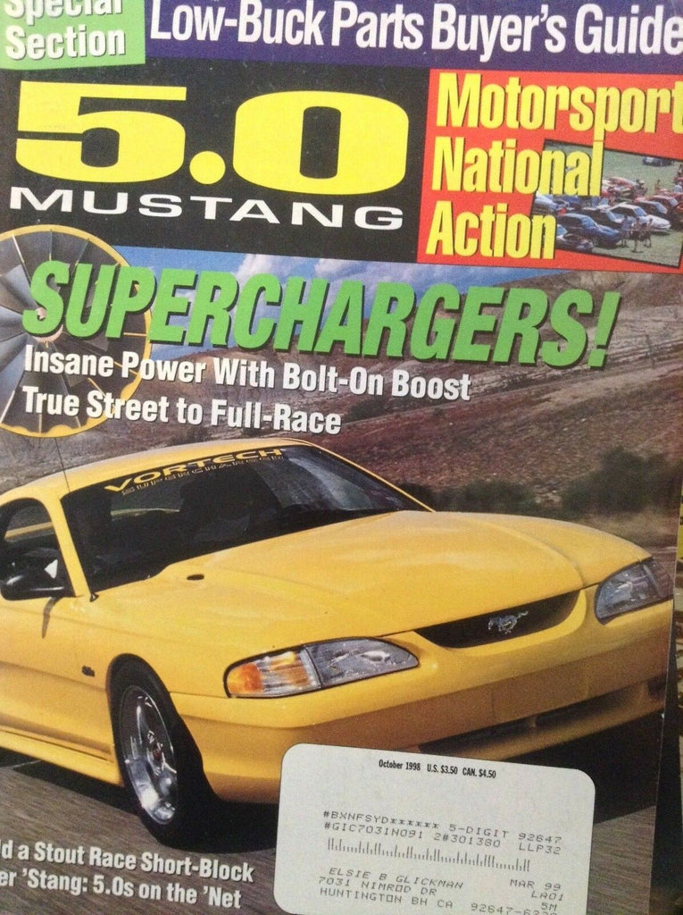 5.0 Mustang Magazine Superchargers & Short Blocks October 1998 032518nonrh