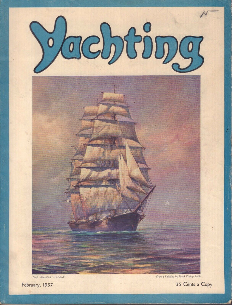 Yachting February 1937 Frank Vining Smith, Arielles Voyage 062317nonDBE