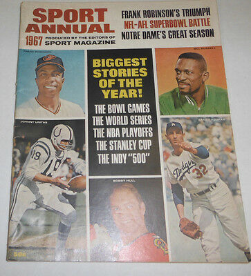 Sport Annual Magazine Frank Robinson & Johnny Unitas 1967 NO ML 072814R