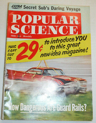 Popular Science Magazine How Dangerous Are Guard Rails June 1961 121314R