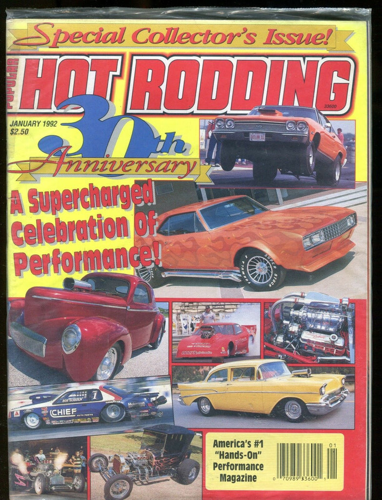 Popular Hot Rodding Magazine January 1992 30th Anniversary EX No ML 113016jhe