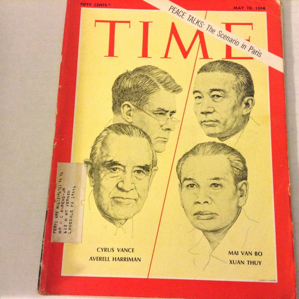 Time Magazine Cyrus Vance Averell Harriman May 10, 1968 070517nonrh