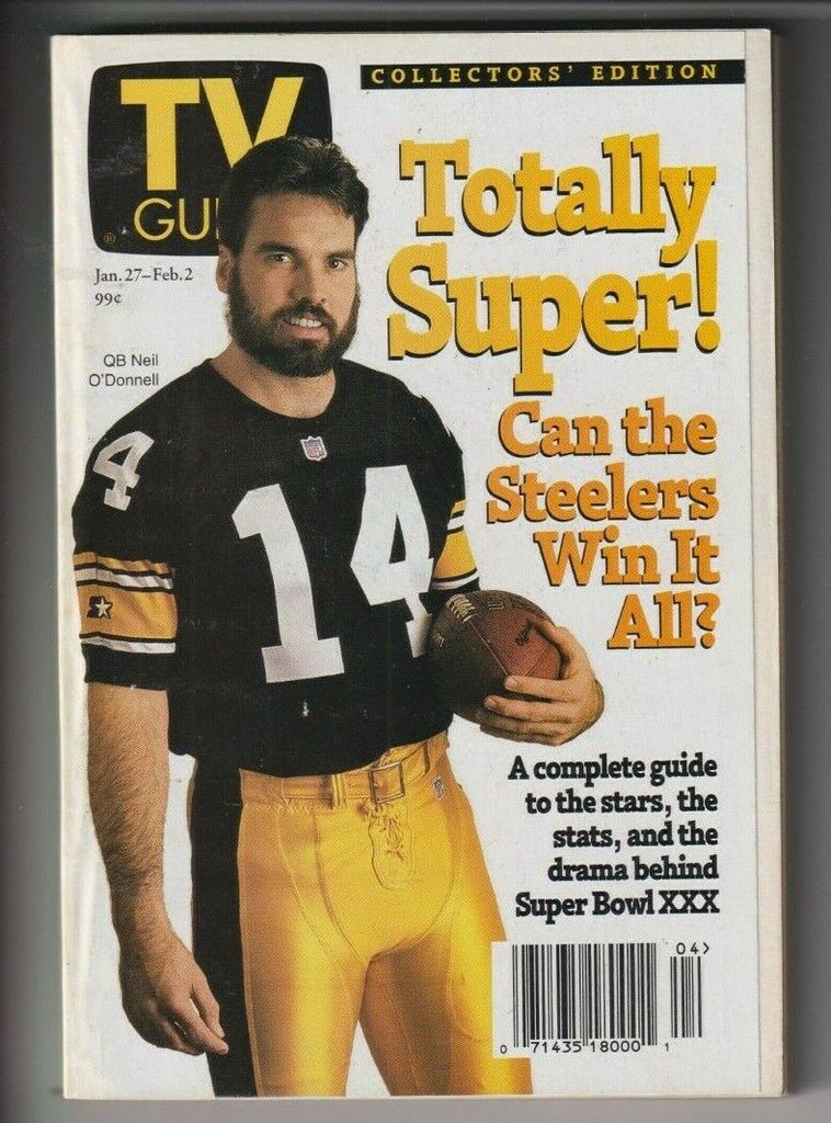 Tv Guide Mag Super Bowl XXX Neil O' Donnell Jan/Feb 2, 1996 110619nonr