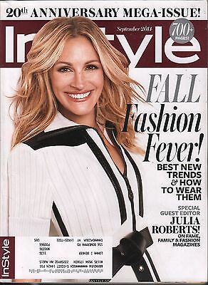 InStyle September 2014 Julia Roberts 20th Anniversary Issue w/ML EX 010616DBE2