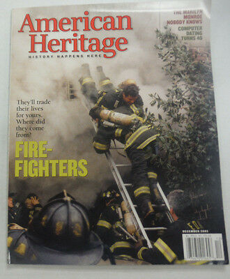 American Heritage Magazine Firefighters The Marilyn Monroe December 2005 061615R