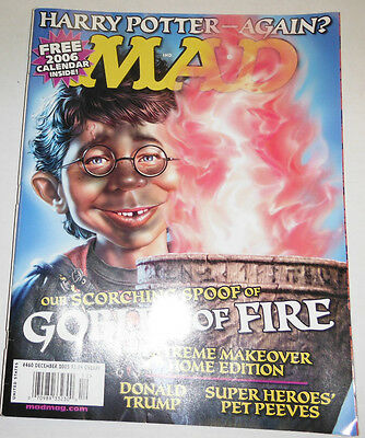 Mad Magazine Goblet Of Fire Harry Potter December 2005 091814R