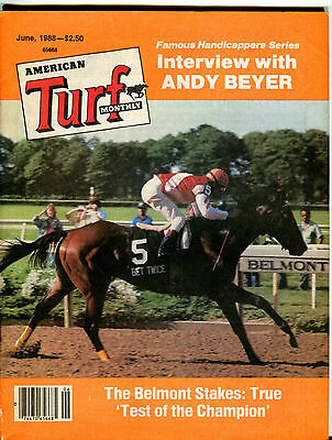 American Turf Monthly June 1988 Andy Beyer Interview EX 022616jhe