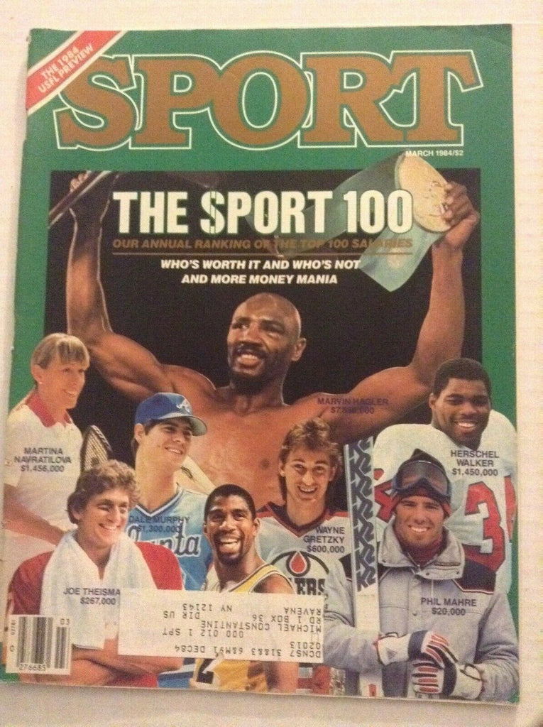 Sport MagMarvin Hagler Martina Navratilova March 1984 082419nonrh