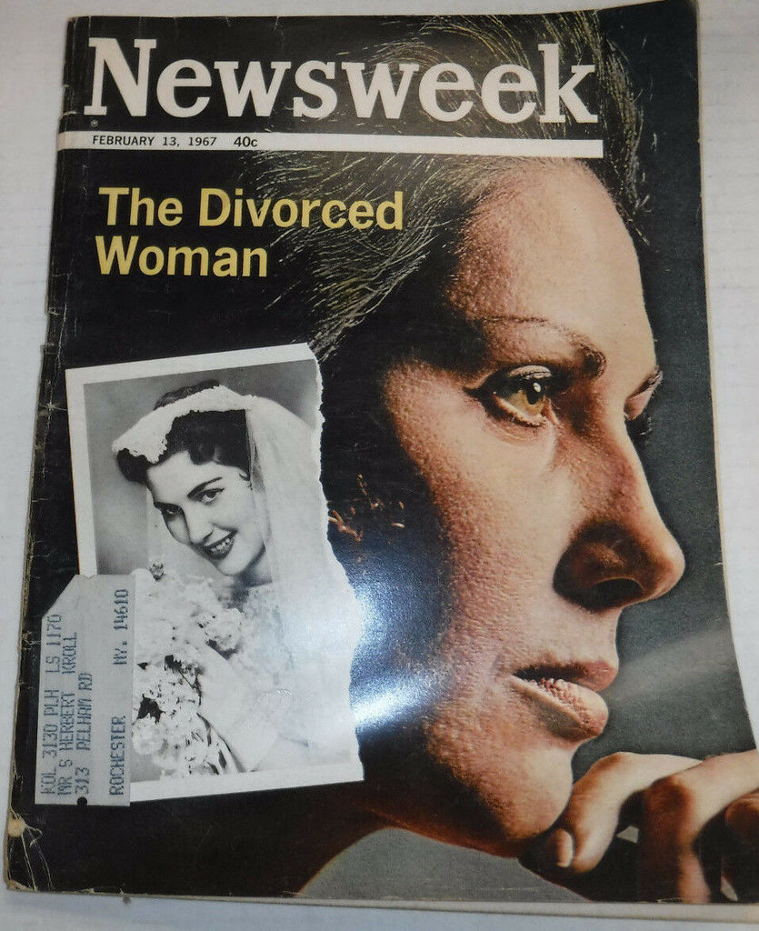 Newsweek Magazine The Divorced Woman February 13, 1967 101816R