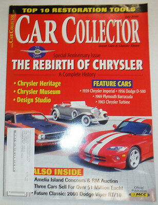 Car Collector Magazine The Rebirth Of Chrysler July 2000 030415R