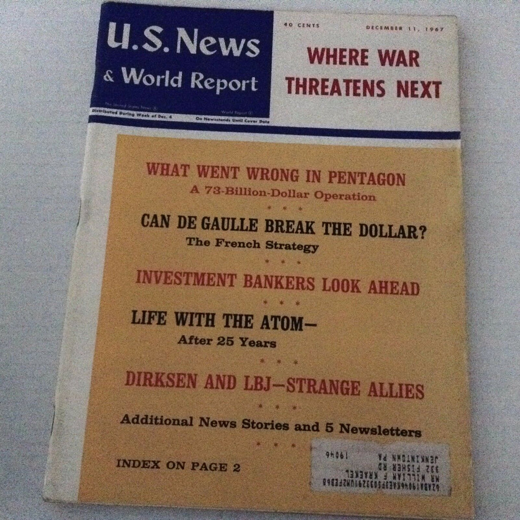 U.S. News Magazine Wrong In The Pentagon December 11, 1967 070517nonrh