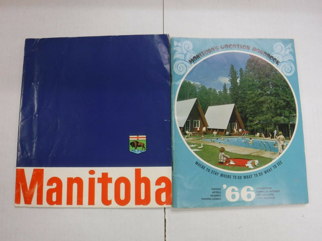 Lot Of 2 Vintage Manitoba Canada Travel Brochures VG 100516jhe