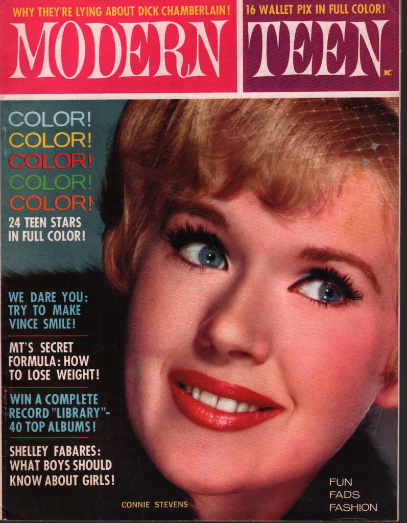 Modern Teen October 1962 Connie Stevens Dick Chamberlain 070820AME