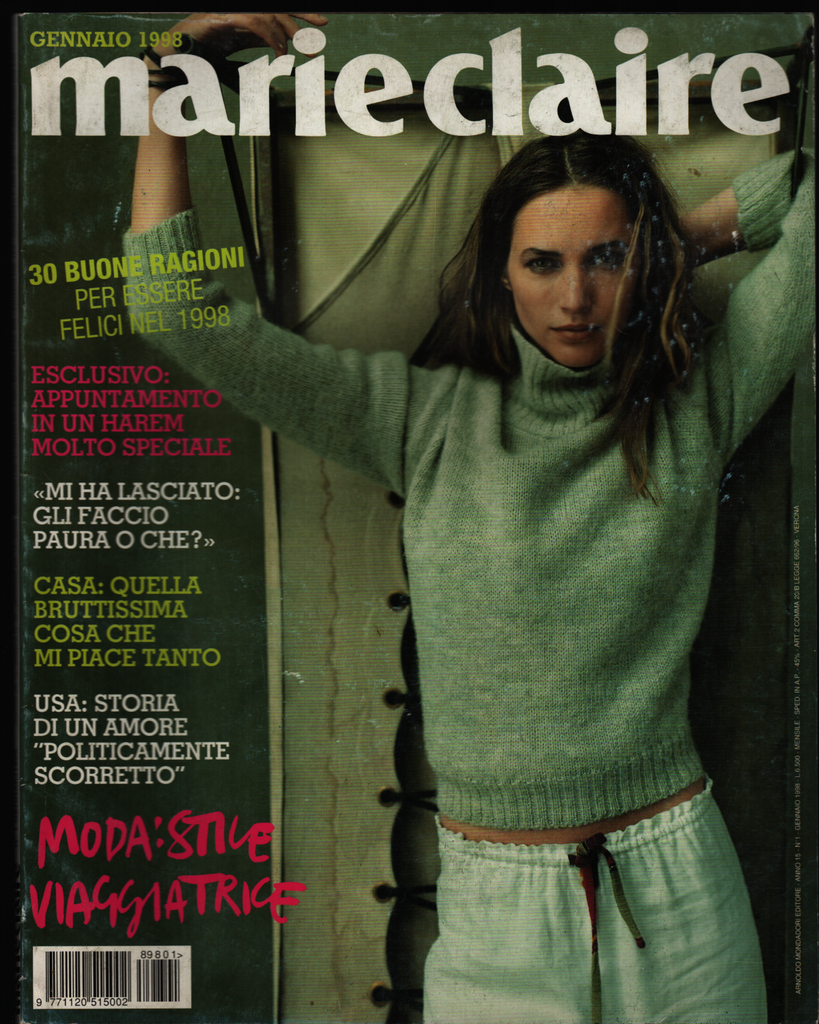 Marie Claire Italian Fashion Magazine January 1998 Cecilia Chancellor 021621ame2