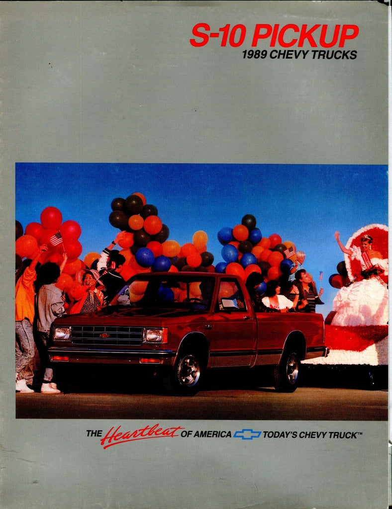 1989 Chevy Trucks S-10 Pickup Automobile Brochure EX 021917jhe