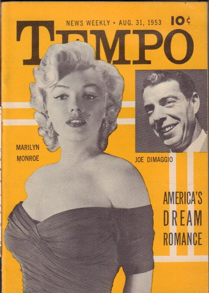 Tempo August 31 1953 Marilyn Monroe DiMaggio Pinup Cheesecake Digest 020519DBC