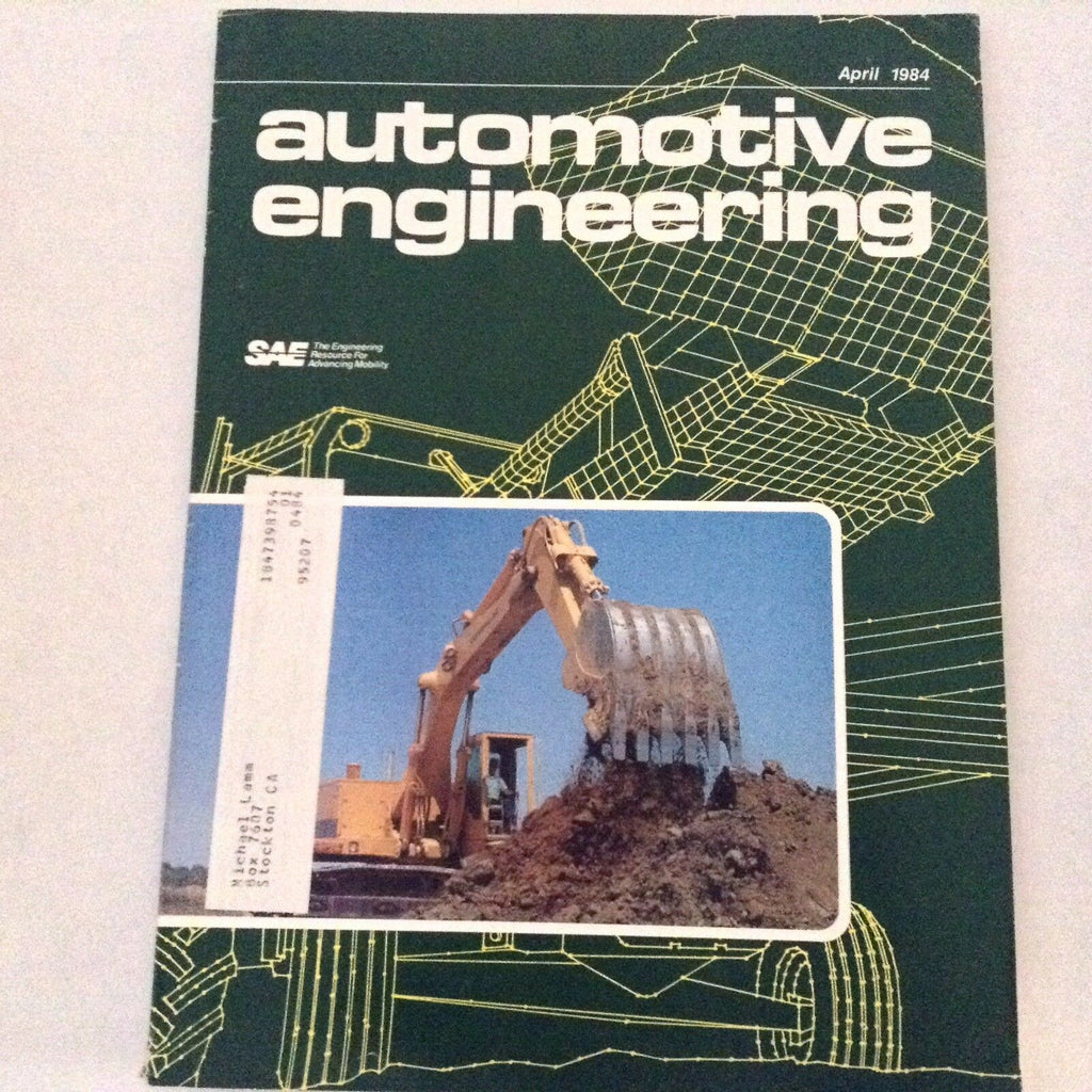Automotive Engineering Magazine Earthmovers Lasers April 1984 061417nonrh2