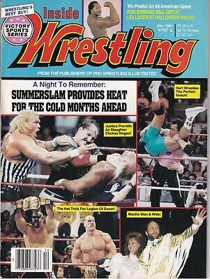 Inside Wrestling Sgt. Slaughter Bret Hart Macho Man December 1991 022719nonr