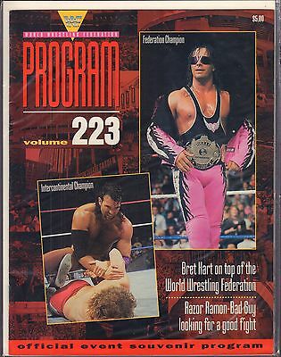 WWF Program Vol.223 Bret Hart, Razor Ramon VG 050416DBE