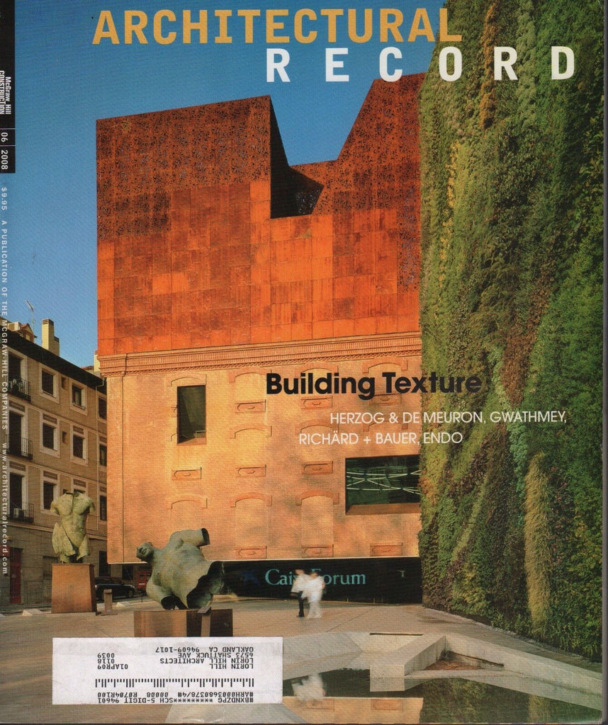 Architectural Records June 2008 Building Texture, Herzog w/ML 072517nonDBE2