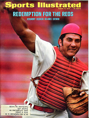 Sports Illustrated March 13 1972 Johnny Bench Cincinnati Reds EX 021216jhe