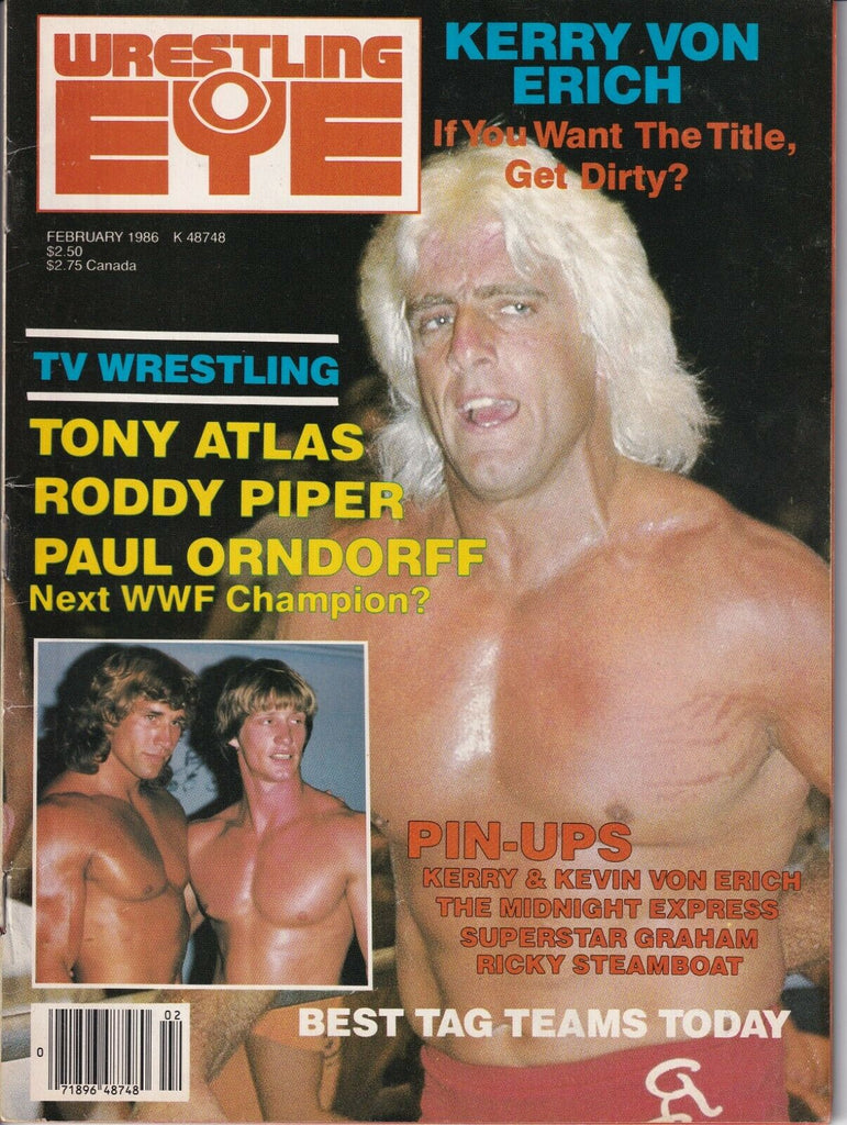 Wrestling Eye Ric Flair Tony Atlas Kerry Von Erich February 1986 031919nonr