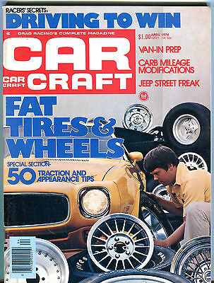 Car Craft Magazine April 1976 Fat Tires & Wheels EX 072016jhe