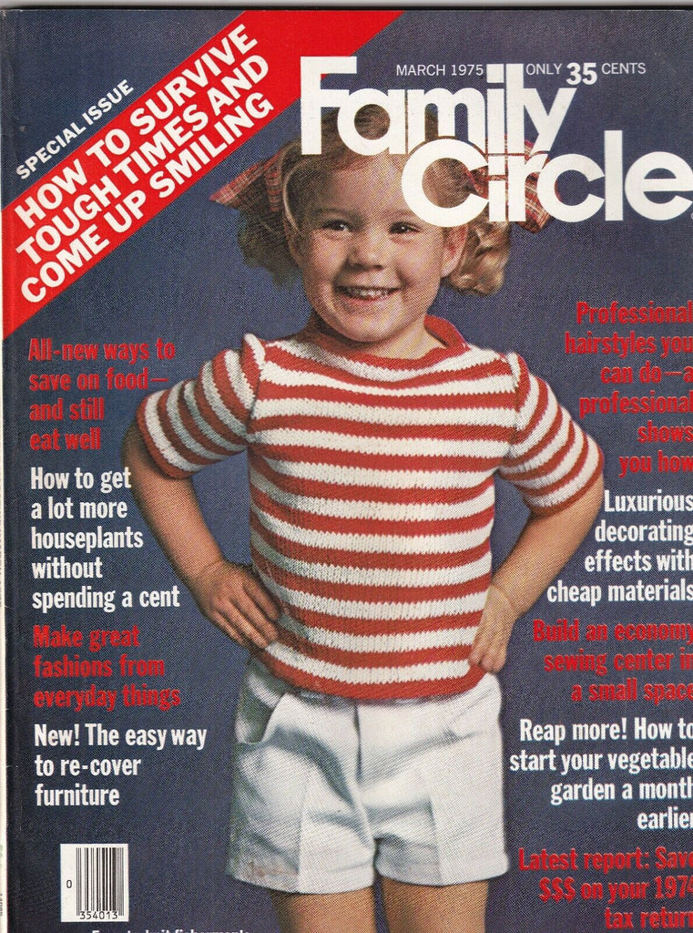 Family Circle Mag How To Survive Tough Times March 1975 092719nonr