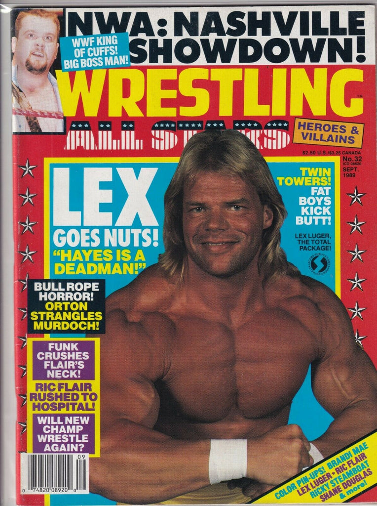 Wrestling All Stars Mag Lex Luger Boss Man September 1989 091019nonr